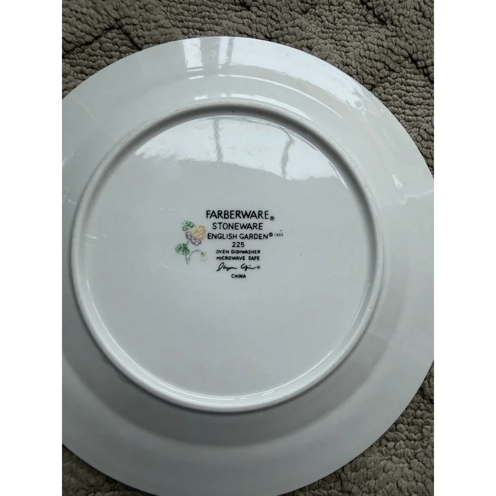 English Garden Salad Plate 7 1/2